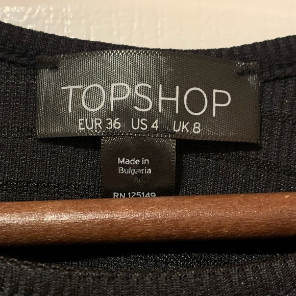 Topshop Black Dress, US size 4 - Picture 4 of 4
